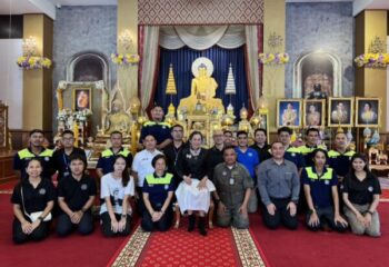 ทีมจิตอาสา ร่วมถวายความรู้ในการช่วยชีวิตขั้นพื้นฐาน ด้วยจิตศรัทธา ในวันอาสาฬหบูชาและวันเข้าพรรษา :